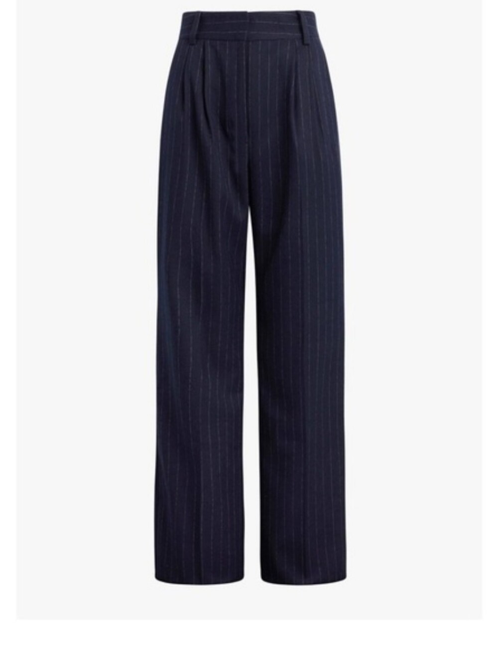 Favorite Daughter The Favorite Pinstripe Pants Anthropologie Blue Navy 10 NWT